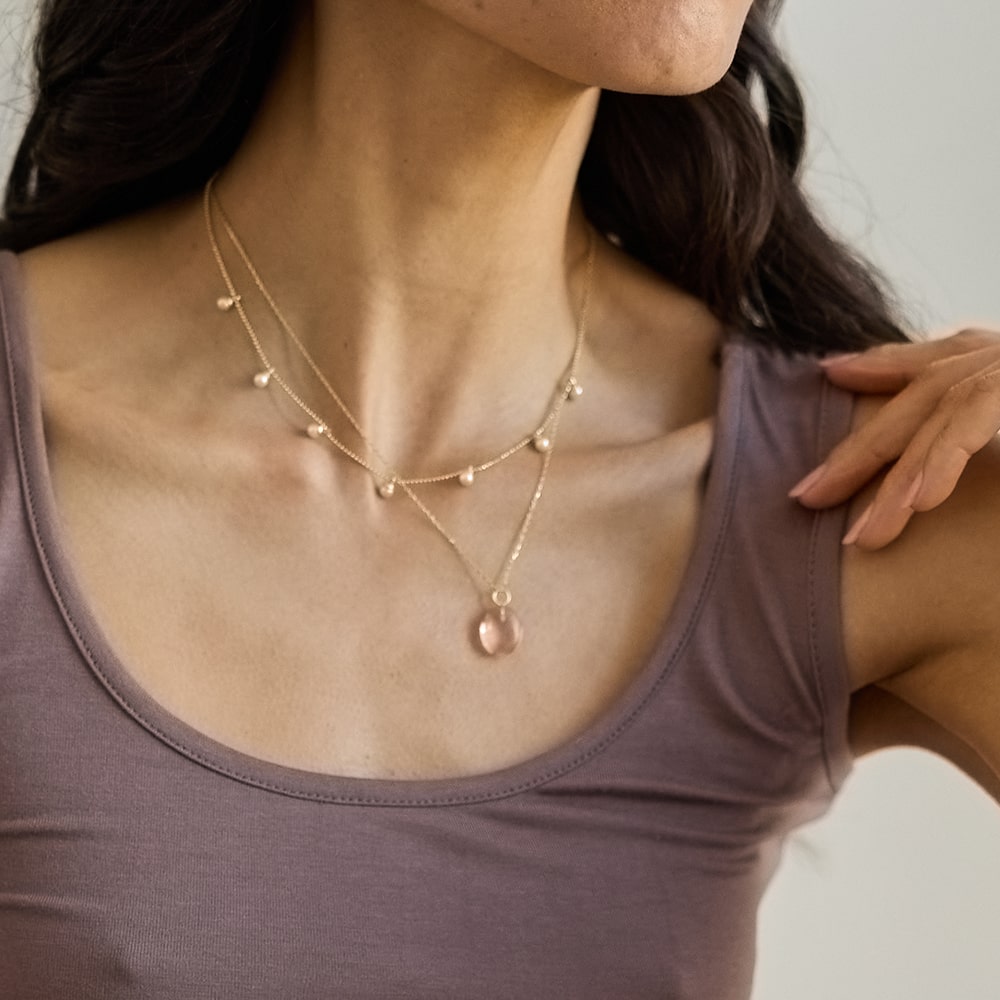 The Laura Gold Chain Necklace with tiny pearls is a timeless sustainable jewellery piece. F<span>rom city to shore, layered or stand alone, this is the 'high impact, minimal effort' necklace you've been looking for.