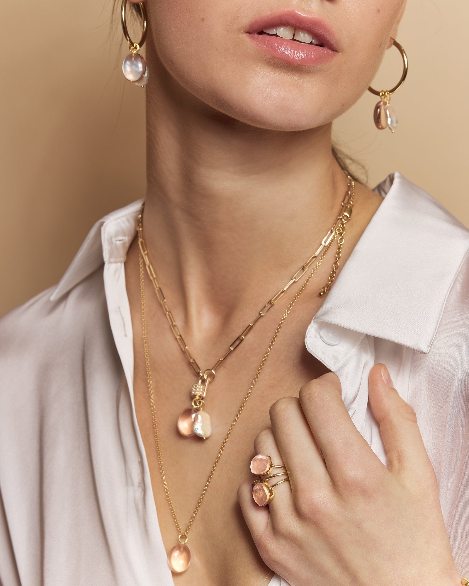 Our vermeil jewellery is handmade with recycled and purified sterling silver heavily electroplated with several layers of solid Fair Trade gold.