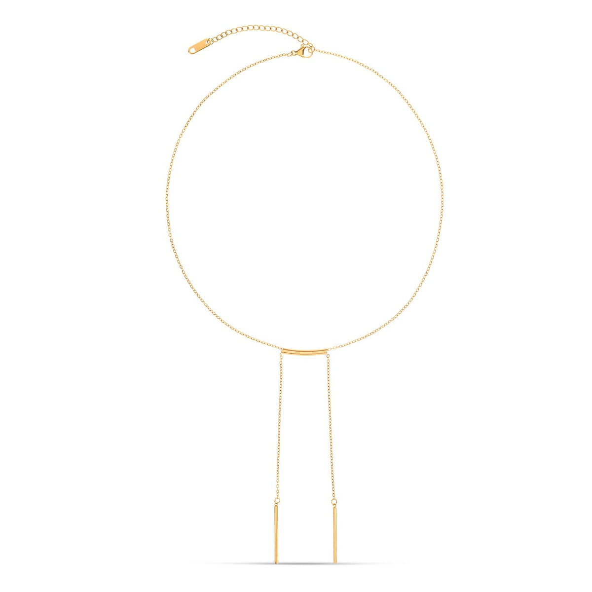 Lines Long Bar Necklace