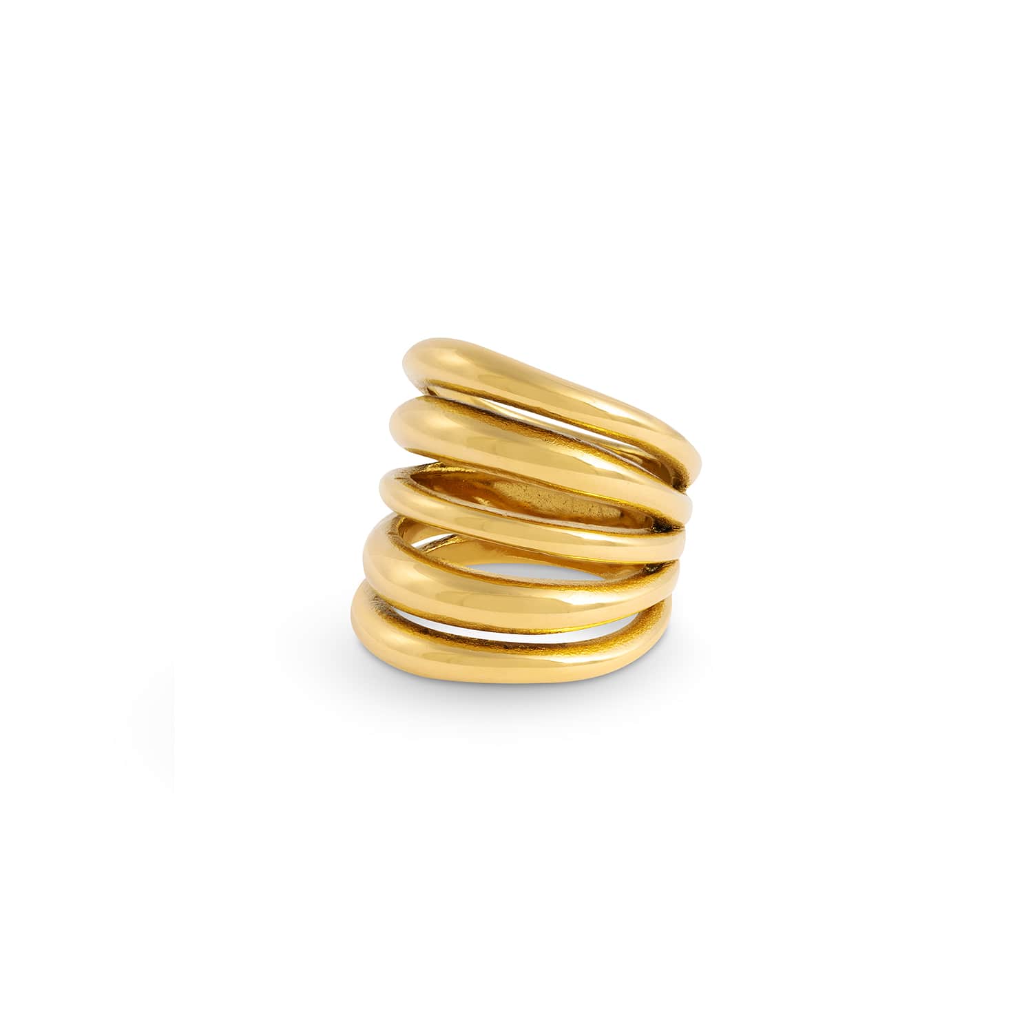 Zion Five Tier Gold Ring - Amadeus
