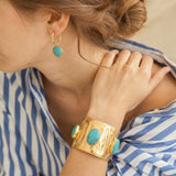 Arizona Turquoise Hoop Earrings