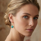 Arizona Turquoise Hoop Earrings