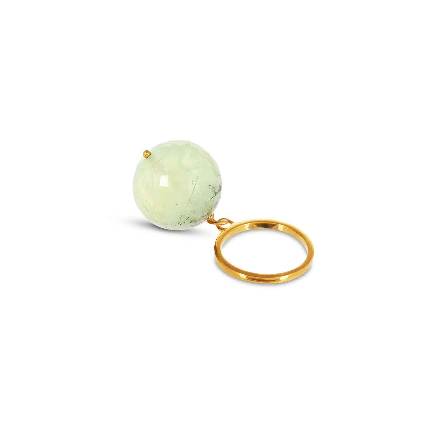Bubble Green Aventurine Ring