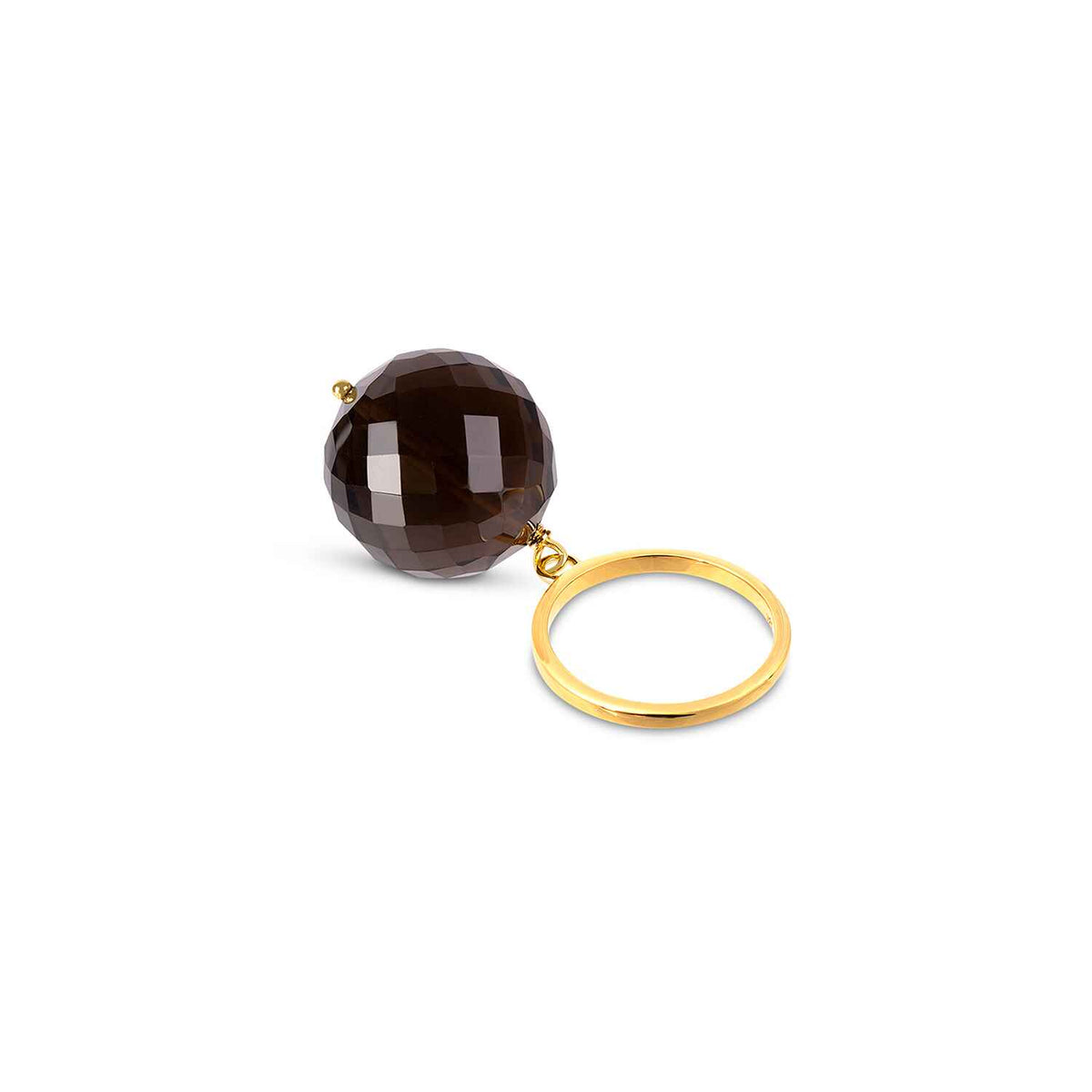 Bubble Smokey Quartz Ring
