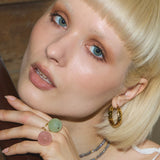 Cesar Gold Hoop Earrings - Amadeus