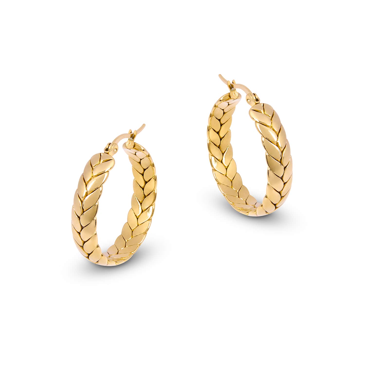 Cesar Gold Hoop Earrings - Amadeus