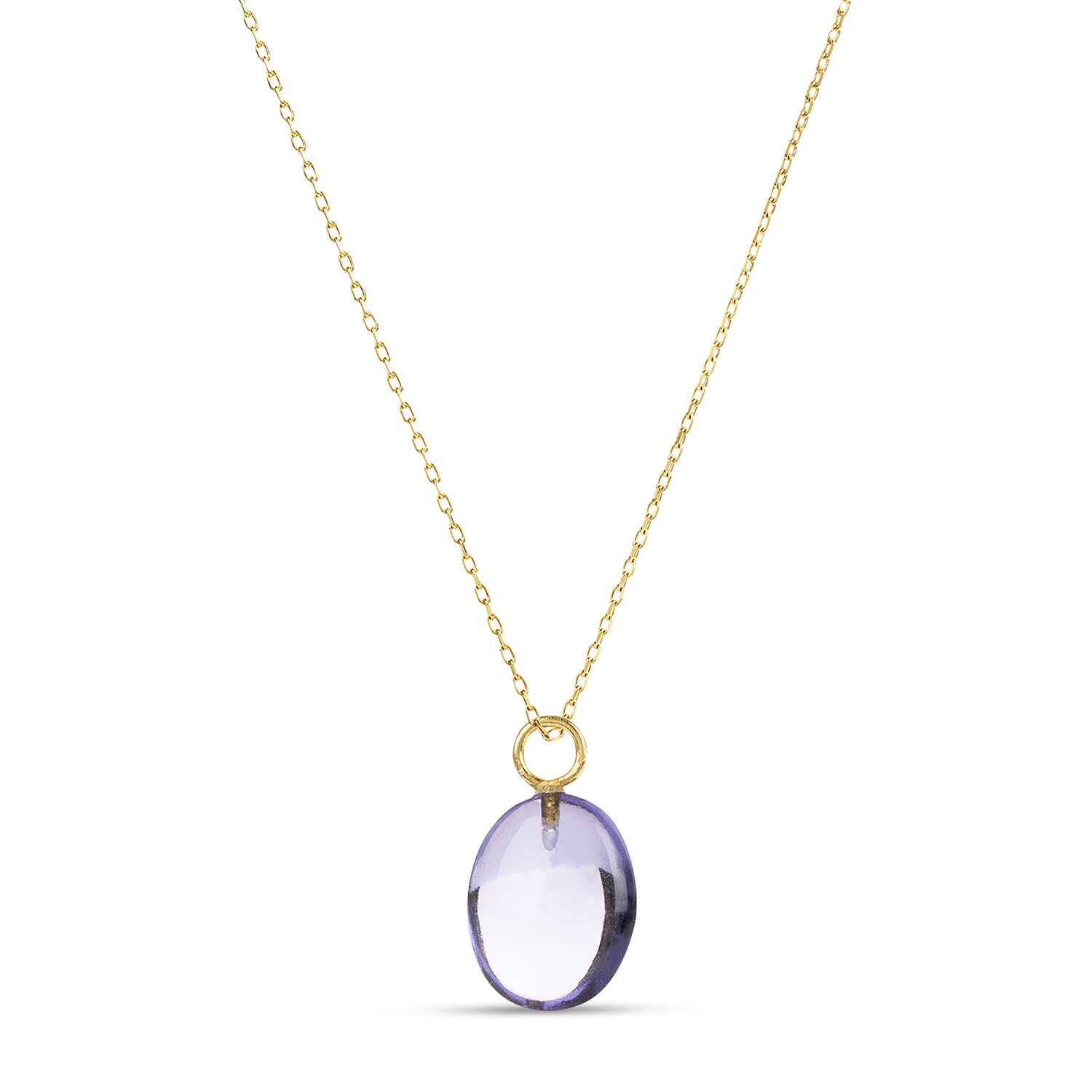 Add a pop of colour to any outfit with our Eden Gold Chain Necklace And Amethyst Pendant. Handmade in recycled 18k gold and a stunning vintage amethyst gemstone, this piece will be your new go to sustainable necklace.