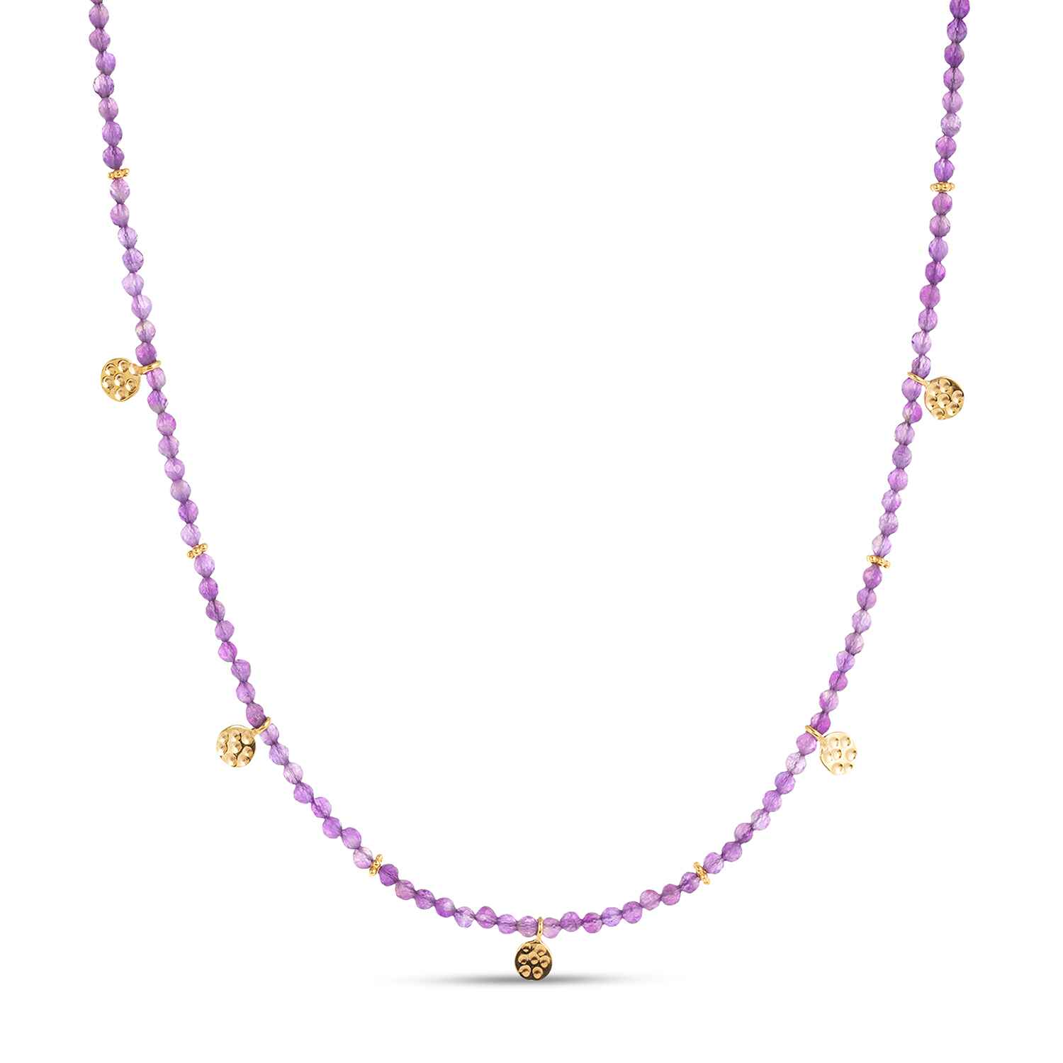 Eva Amethyst Necklace: VIntage style