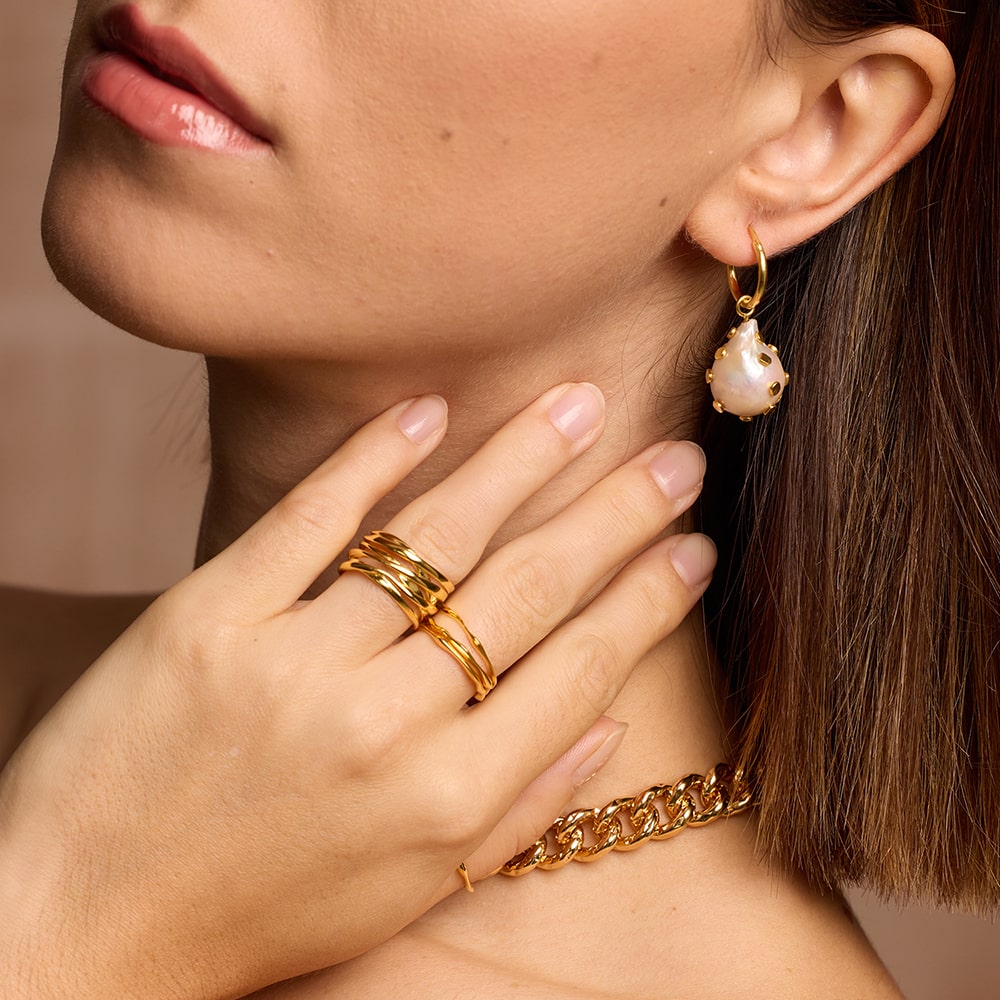 Genesis Gold Stacking Ring (adjustable) - Amadeus