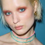 Ines Coral & Pearl Gemstone Necklace - Amadeus