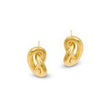 Gold Knot Stud Earrings - Amadeus