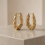 Lilly Thick Twisted Hoops Amadeus