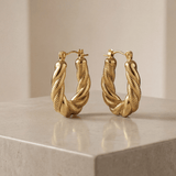 Lilly Thick Twisted Hoops Amadeus