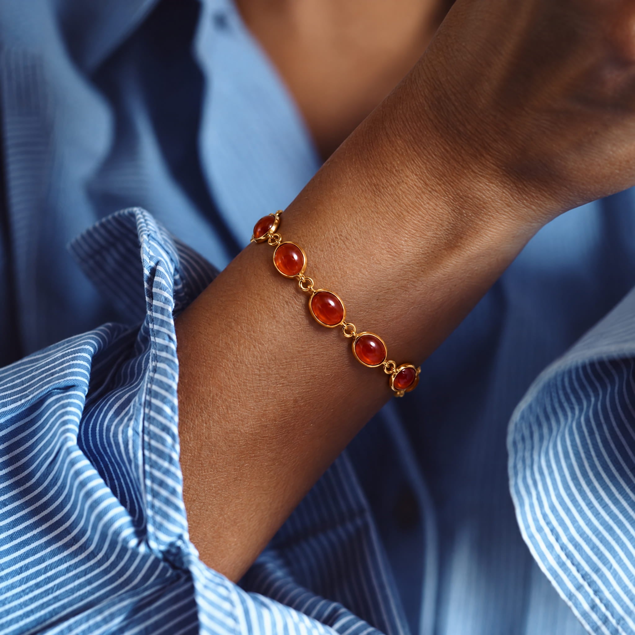 Amadeus Luna Carnelian Bracelet