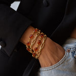 Amadeus Luna Carnelian Bracelet