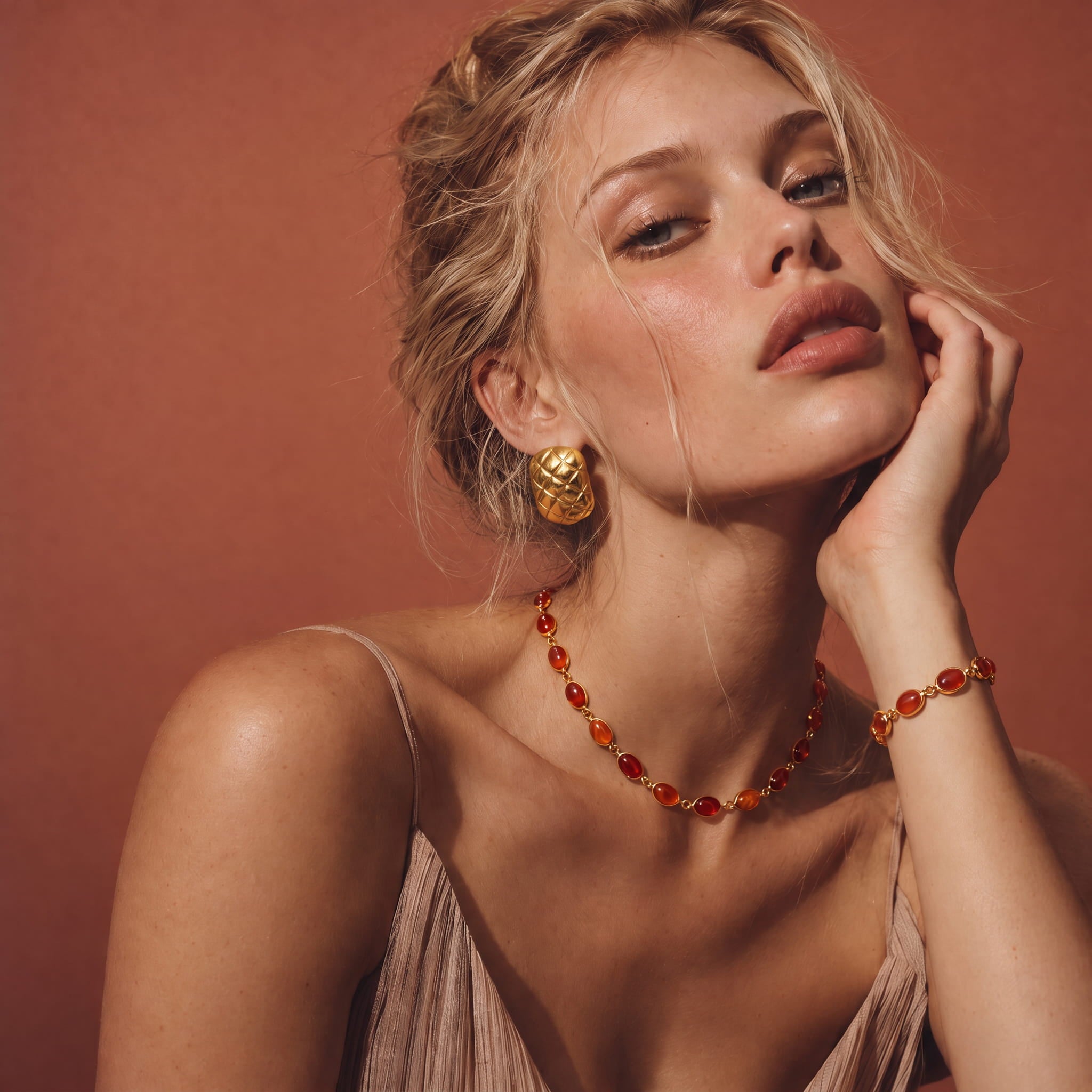 Amadeus Luna Carnelian Bracelet