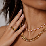 Luna Pink Opal Necklace