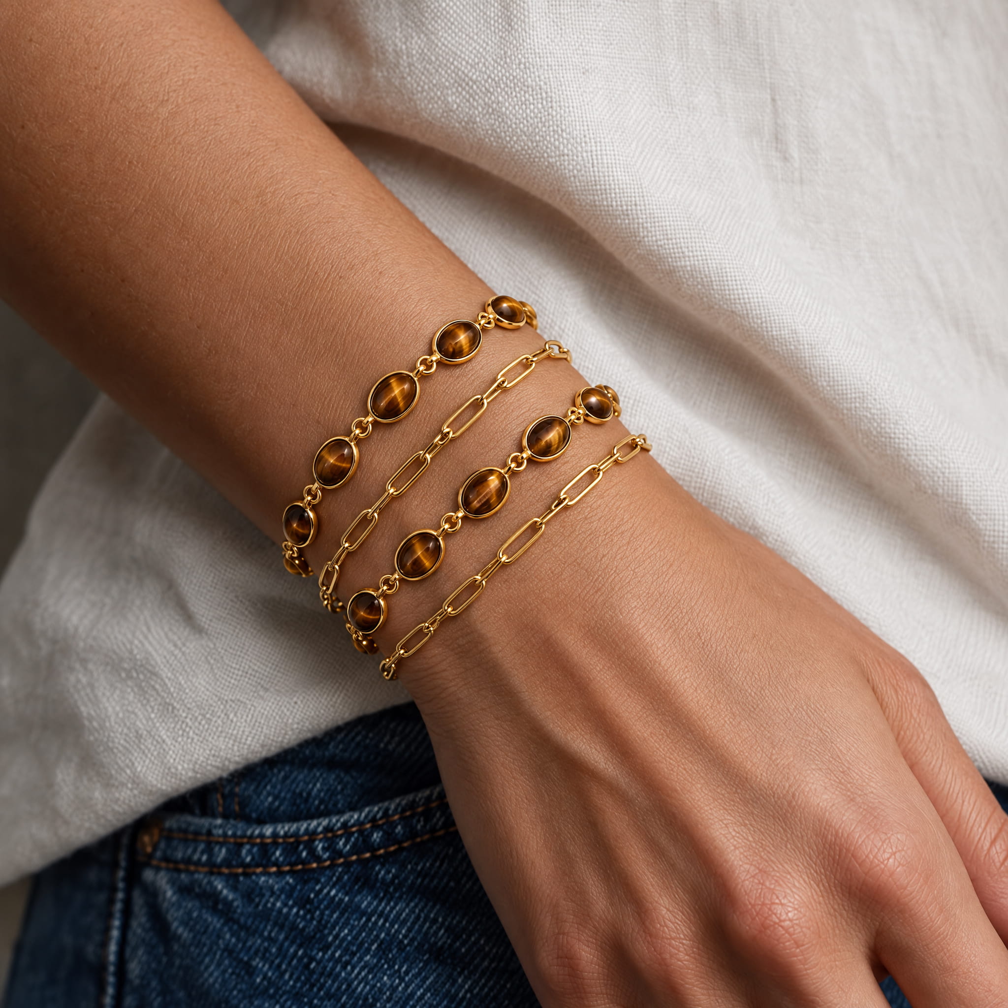 Luna Tiger's Eye Bracelet
