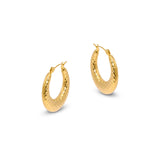 Lola Quilted Hoop Earrings - Amadeus