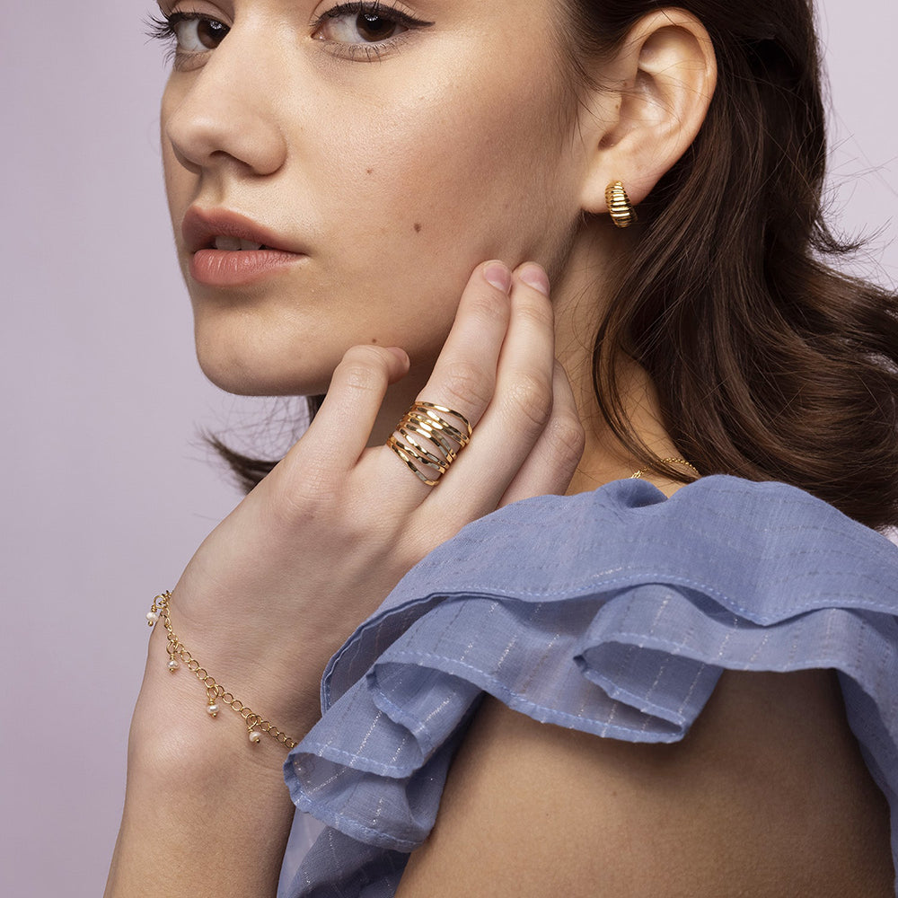 Nudo Gold Stacking Rings - Amadeus