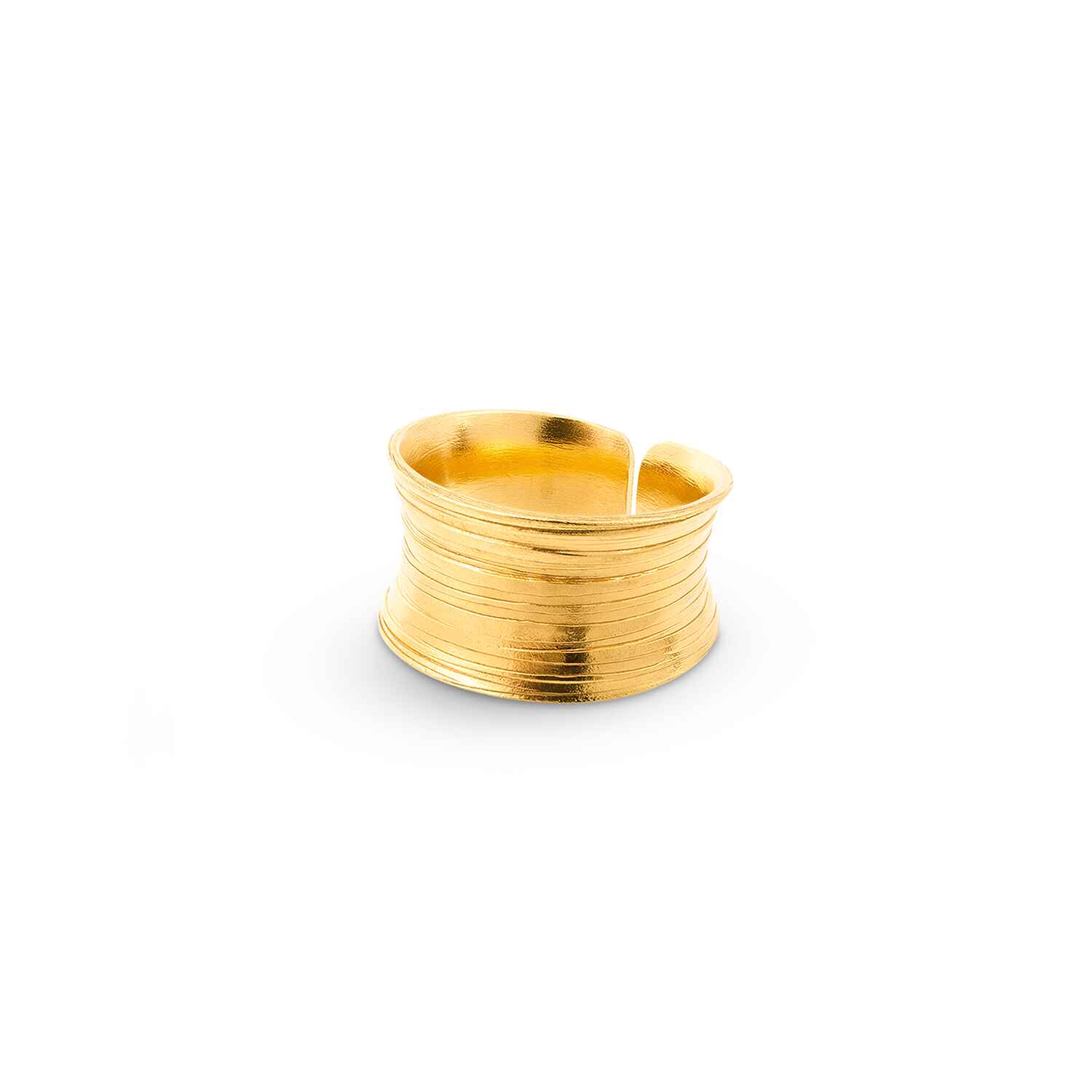 Nudo Gold Scratch Ring - Adjustable