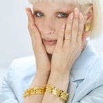 Pyramid Stud Bangle - Amadeus