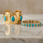 Riviera Large Turquoise Cuff