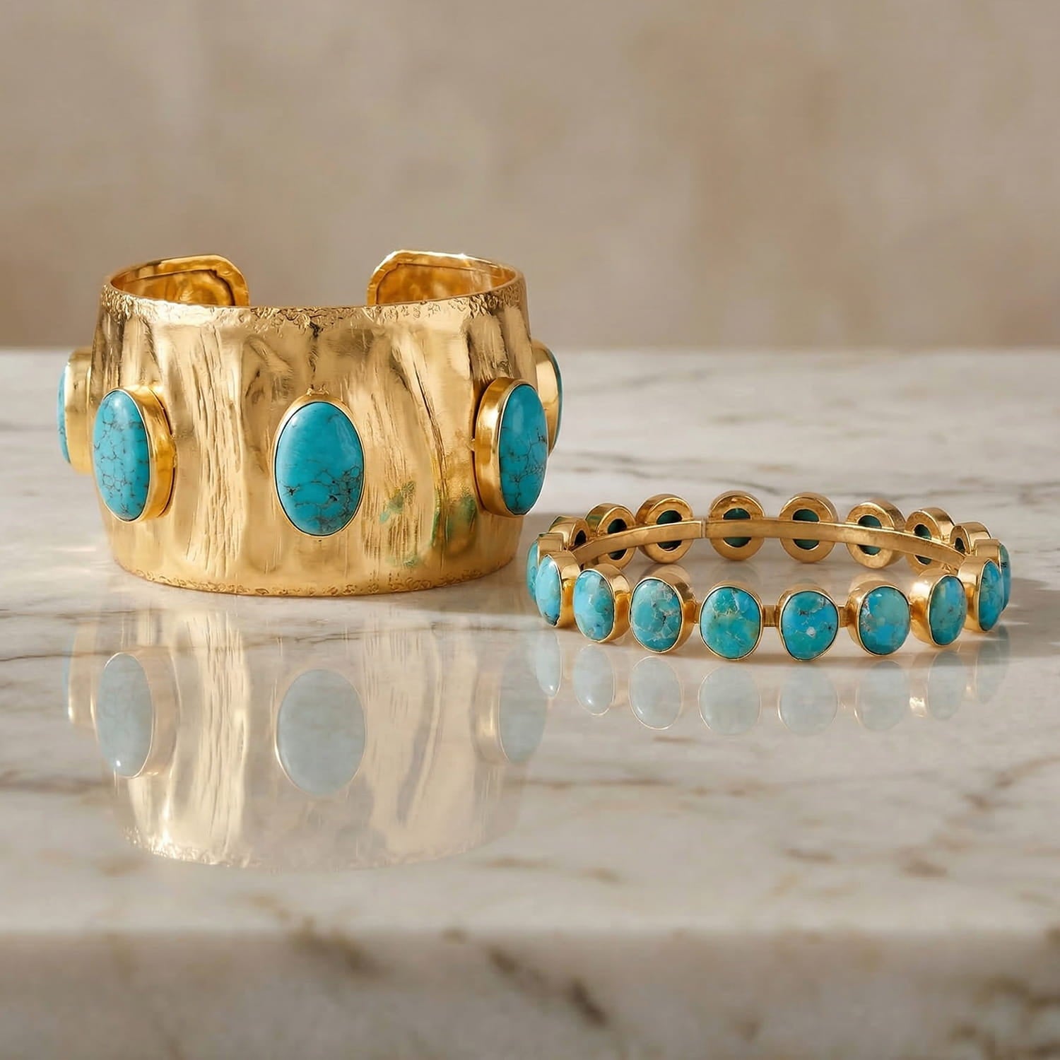 Riviera Turquoise Cuff Bracelet