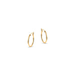 The perfect everyday 18k gold hoops entirely handmade with sustainable materials are available in three sizes. Wear them on their own or customise them with charms.