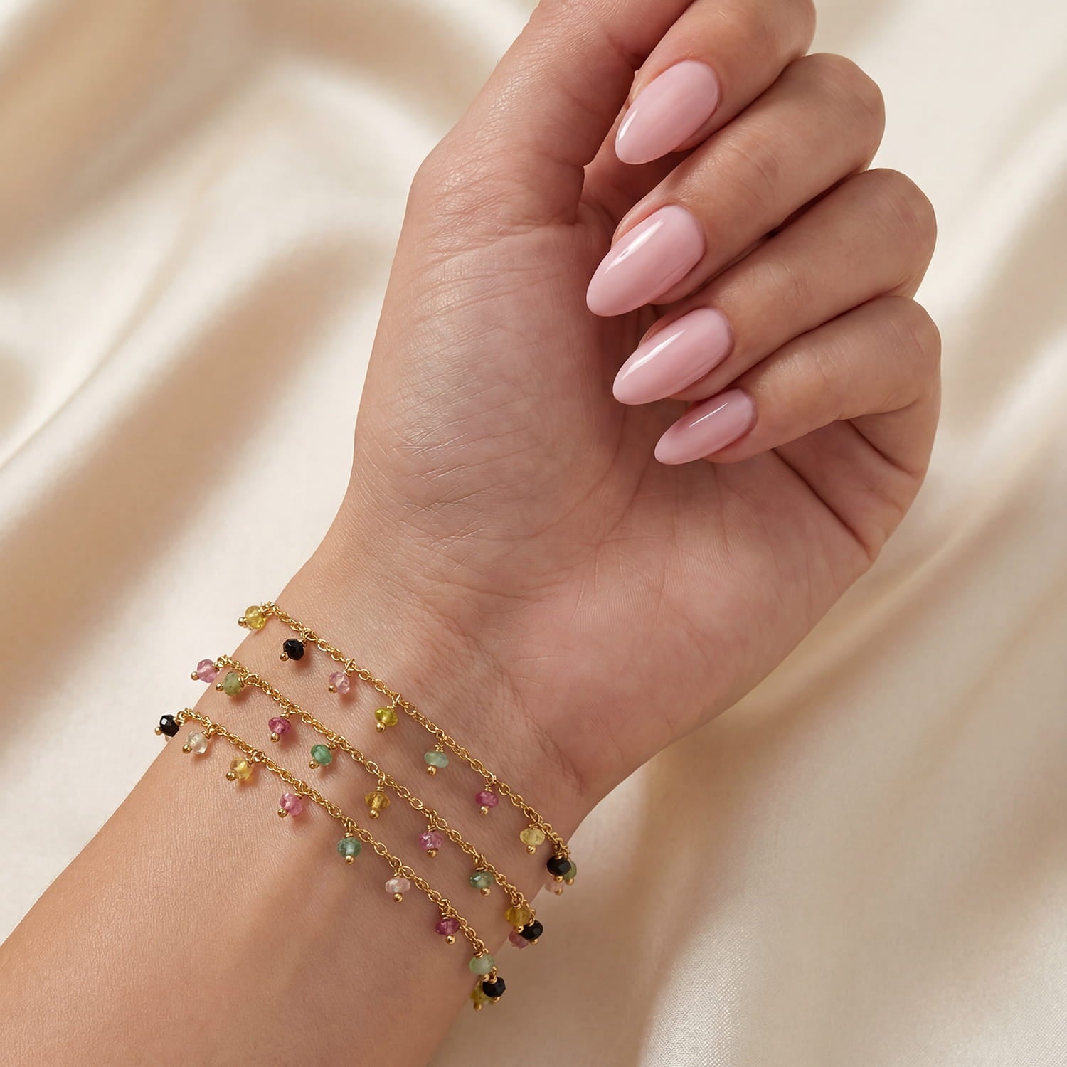 Allegra Watermelon Tourmaline Bracelet - Amadeus