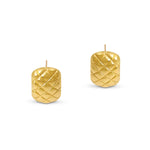 Oversized Textured Stud Earrings - Amadeus