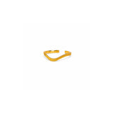 A gold open cuff ring with a textured, wavy pattern, shown on a plain white background.
