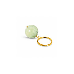 Amadeus Bubble Green Aventurine Ring Size adjustable