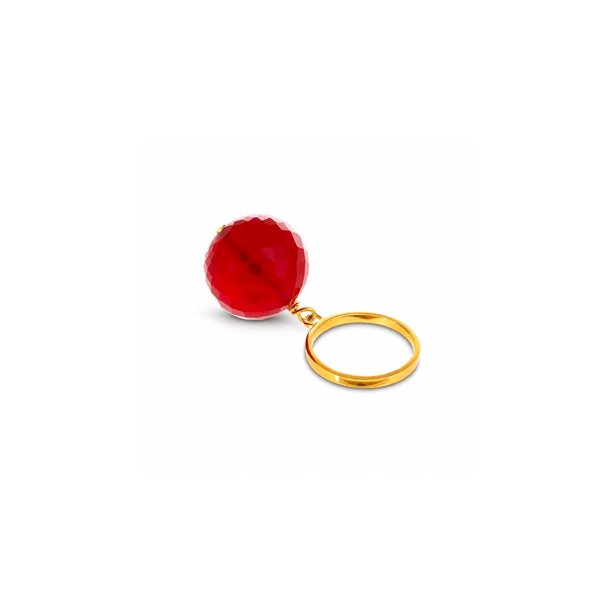 Amadeus Bubble Red Onyx Ring