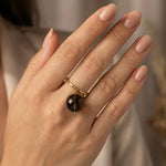 Bubble Smokey Quartz Ring (size adjustable) - Amadeus