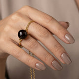 Bubble Smokey Quartz Ring (size adjustable) - Amadeus