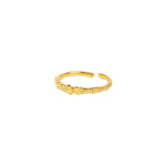 Caviar Gold Stacking Ring (adjustable) - Amadeus