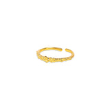 Caviar Gold Stacking Ring (adjustable) - Amadeus