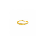 Amadeus Caviar Gold Stacking Ring