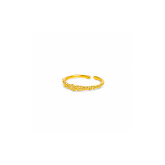 Amadeus Caviar Gold Stacking Ring