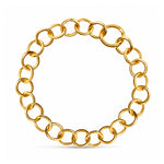 Daphne Thick Gold Chain Choker Necklace