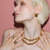 Gia Thick Gold Chain Necklace - Amadeus