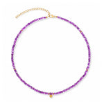 Amadeus Ines Amethyst Gemstone Necklace