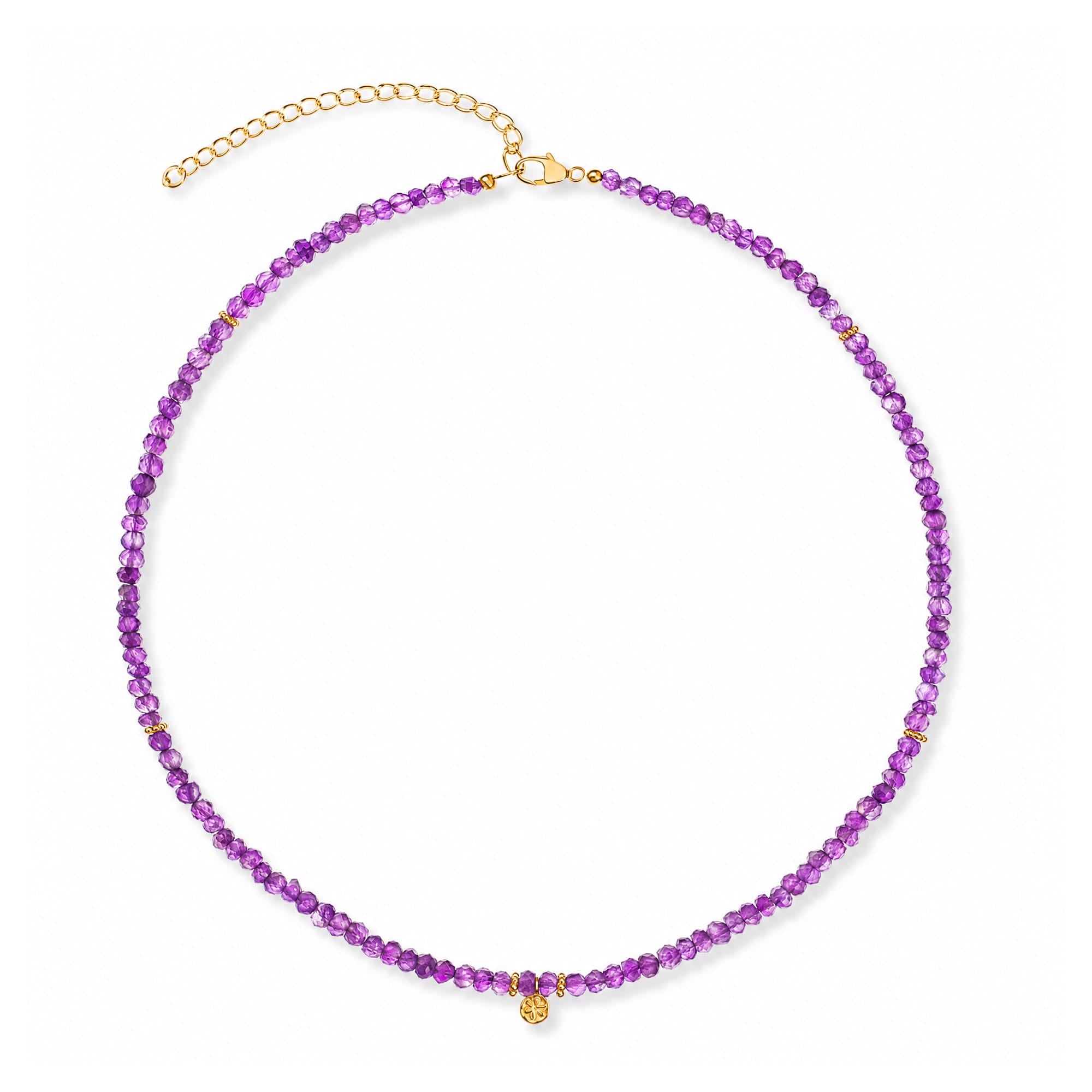 Amadeus Ines Amethyst Gemstone Necklace