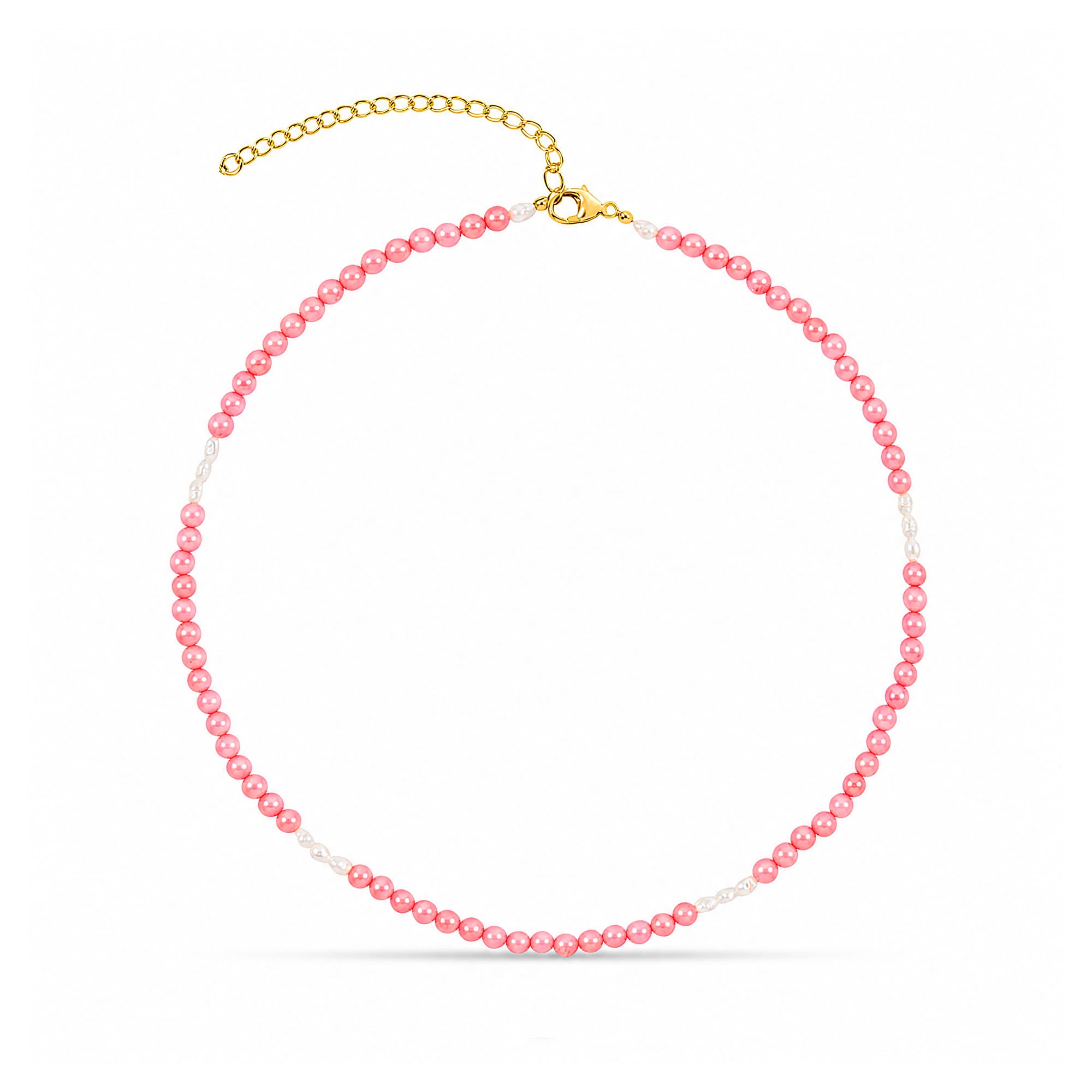 Amadeus Ines Coral & Pearl Gemstone Necklace