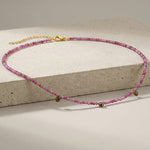 Ines Ruby and Tourmaline Gemstone Necklace - Amadeus