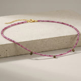 Ines Ruby and Tourmaline Gemstone Necklace - Amadeus