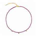 Amadeus Ines Ruby and Tourmaline Gemstone Necklace