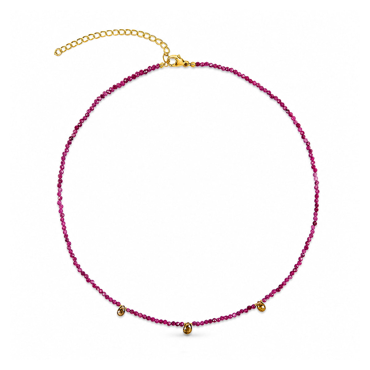 Ines Ruby Tourmaline Gemstone Necklace