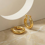 Lola Chubby Round Hoop Earrings - Amadeus